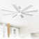 Vaczon 72" 8-Blade Modern Ceiling Fan with Dimmable 3CCT LED Lights and Remote Control