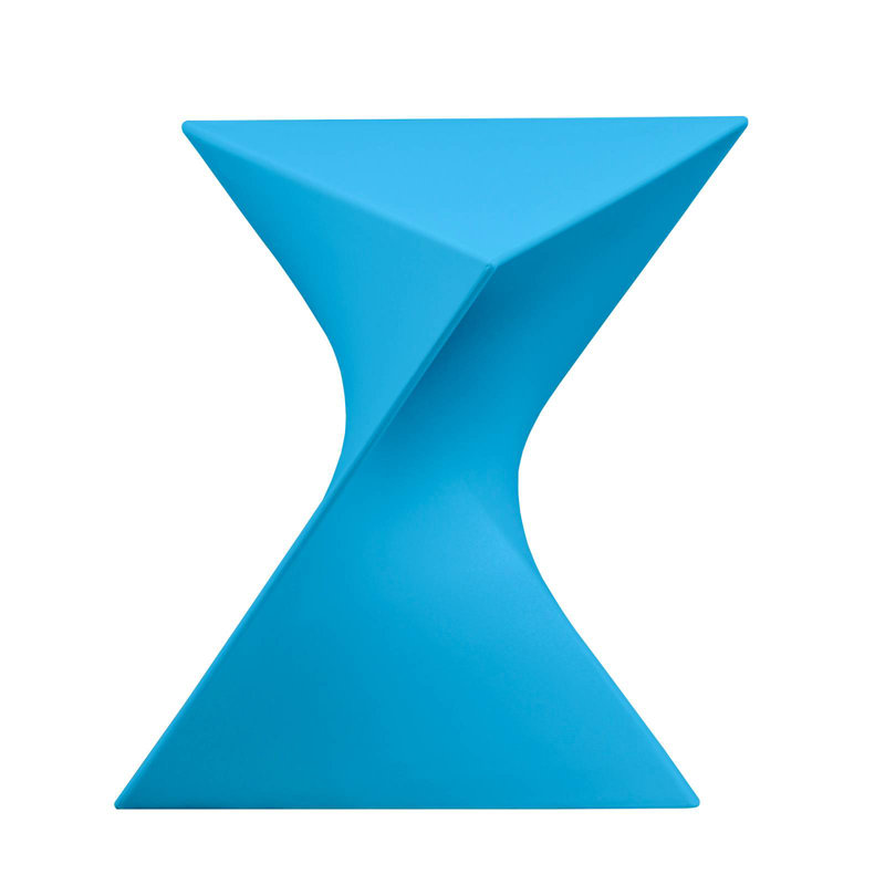 Table d'appoint sculpturale 17 po Leisuremod, Bleu, Simple