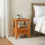 40cm W Solid Wood Bedside Table-1681473332