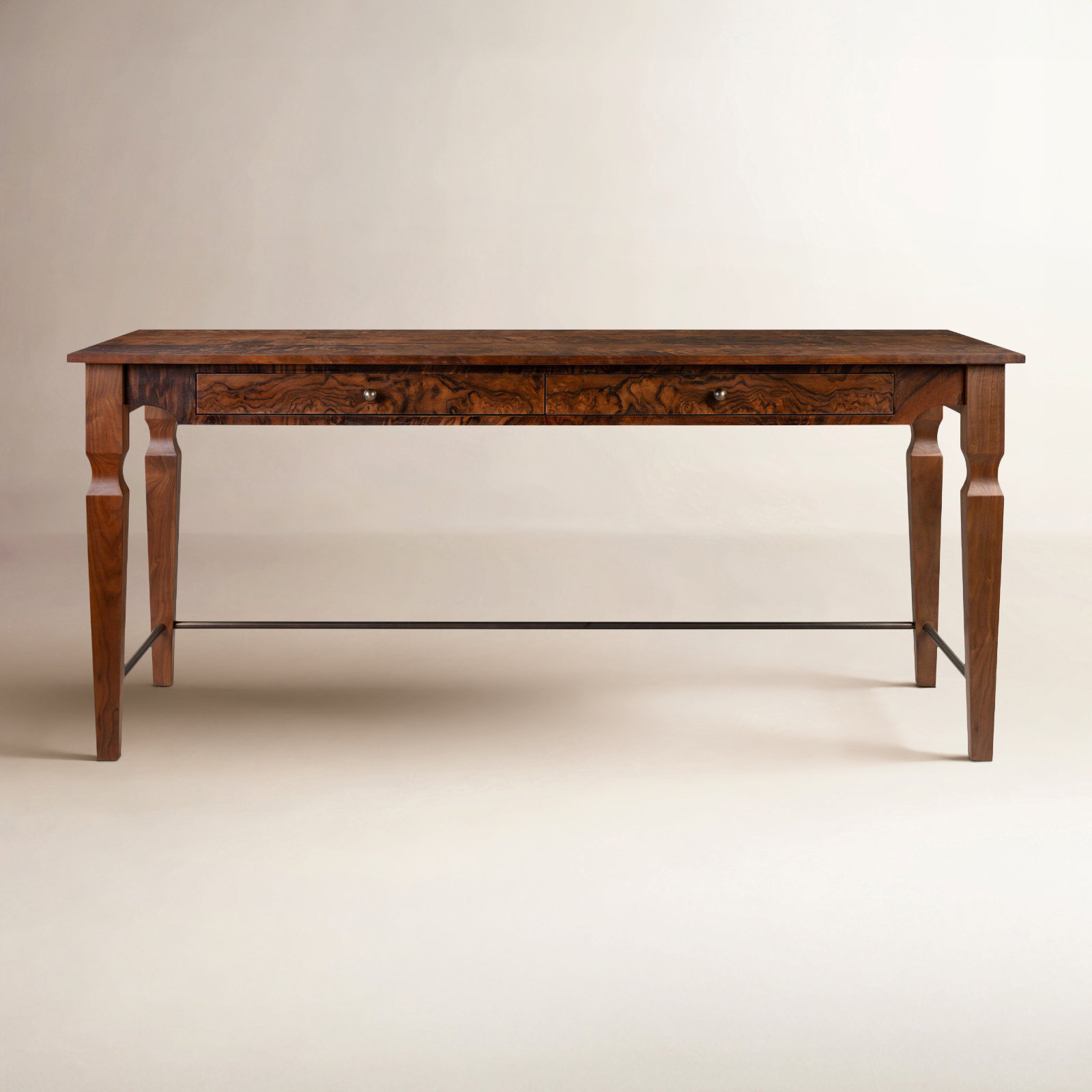 Galvin Desk-Walnut Burl