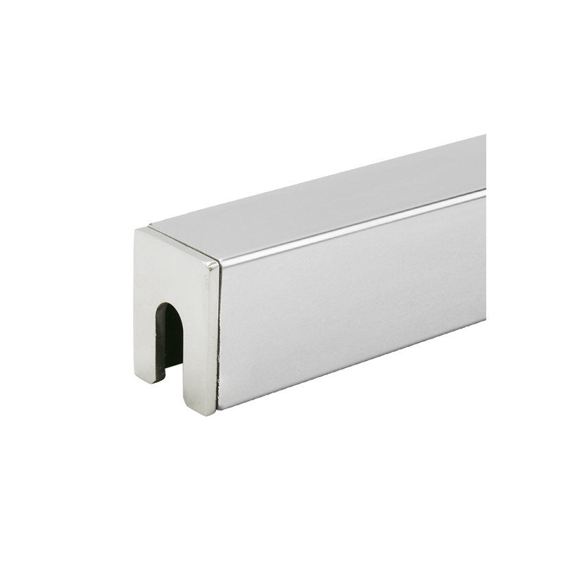 Embouts de fixation murale à rail de 11 jauges V-Cut FHC CRVG1WCPS - Acier inoxydable poli