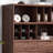 Nut-brown Solid  Wood Display Cases