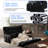 Convertible Futon Sofa Bed With Adjustable Backrest Pillows,Folding Loveseat Sleeper Sofa,Corduroy Pull Out Couches With Side Pocket For Living Room Bedroom Lounge,Black-457178473