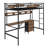 Loft Bed With Desk, Built-In Charging Station, Storage Drawers, Shelves & Safety Guardrail
