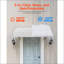 Auvent de porte de fenêtre en alliage d'aluminium durable 48 x 42 po, antirouille et résistant aux intempéries pour une protection toute l'année