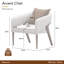 Houston Accent Chair - Pebble/Walnut