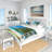 Vintage Beige Minimalism Floral Blossums Coastal Duvet Cover-94673251
