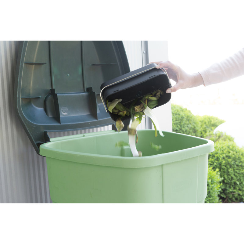 Brabantia Food Waste Caddy, Dark Grey