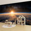 Papier peint adhésif auto-adhésif moderne pour la chambre à coucher Peel and Stick L 96 po x l 69 po avec lever de soleil-1356489385