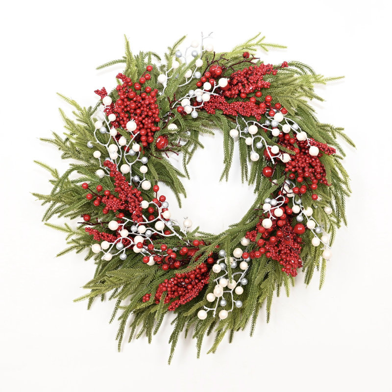 Couronne hivernale artificielle 26 "de Noël