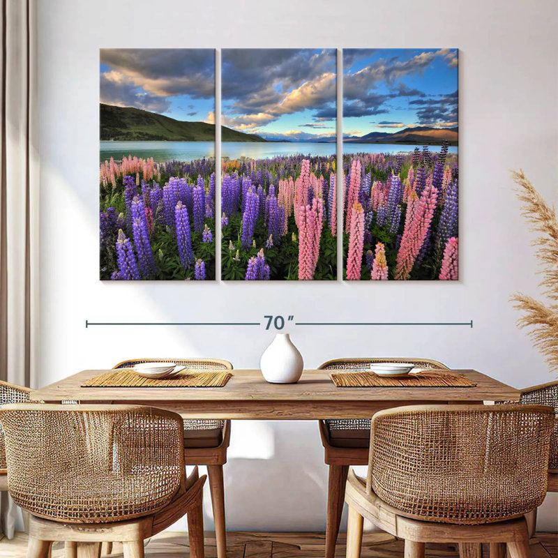Lupins d'Alvord sur le lac Tekapo, H 42 po x l 65 po