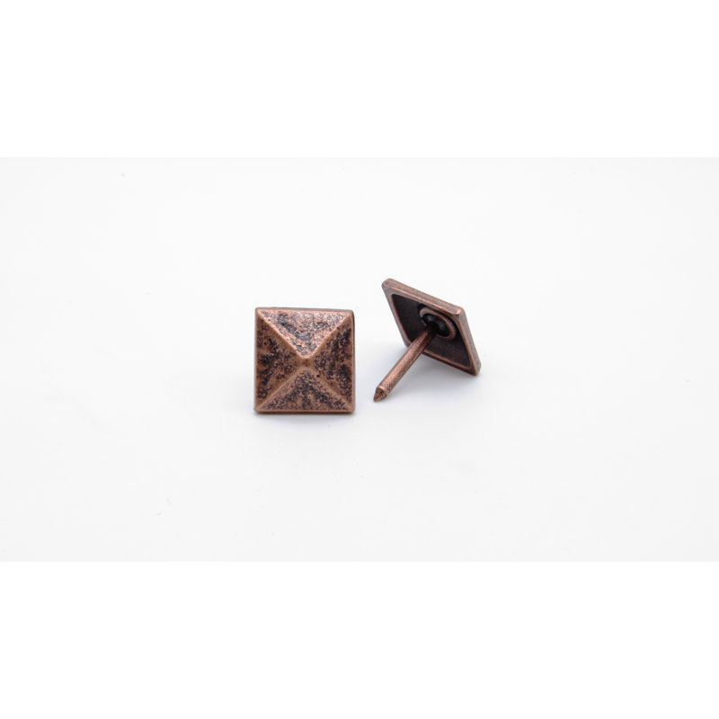 Carré de bordeaux, Cuivre OX, H 0,75 po x l 0,75 po x P 1,125 po