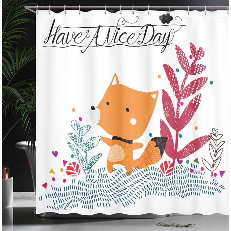 Shower Curtain with Hooks Included