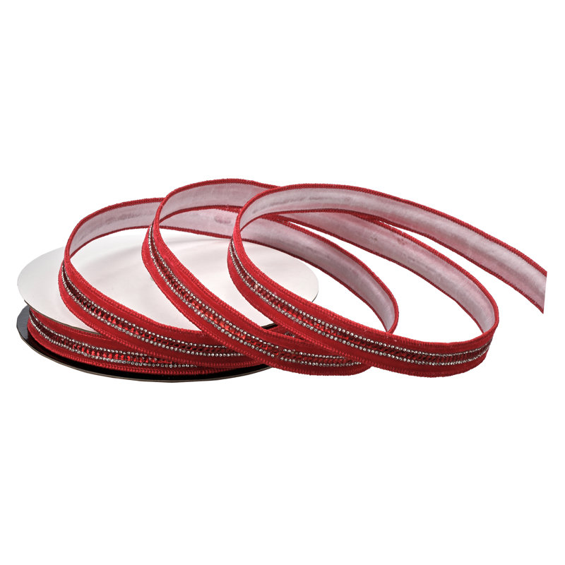 Ruban câblé 1 po X5Y, Rouge