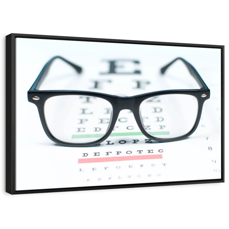 " Eyeglasses Exam Canvas Print ", 25" H x 37" W
