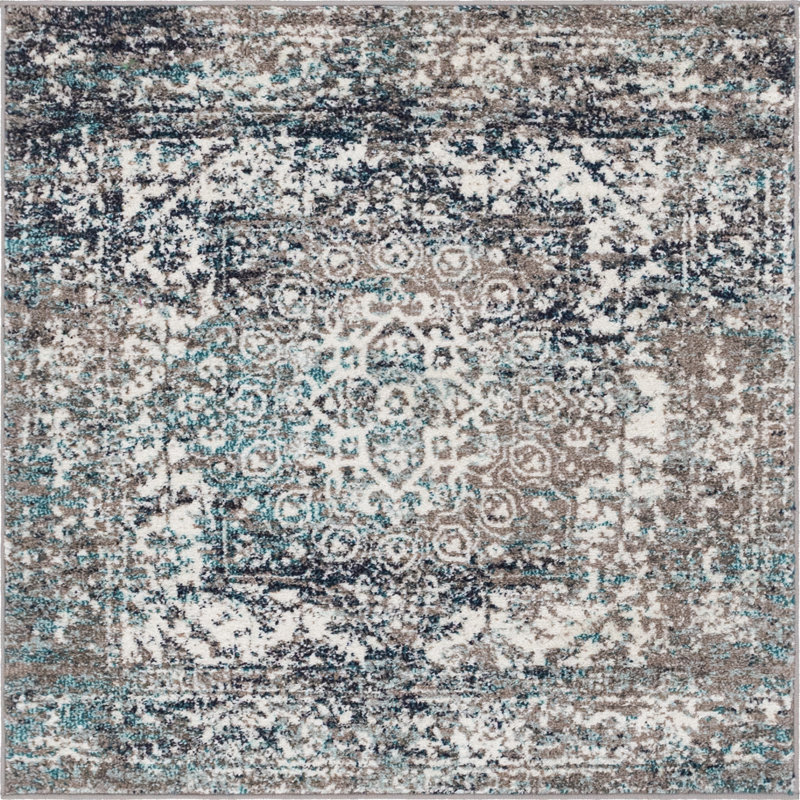 Inesse Oriental Indoor Rug, Square 4'