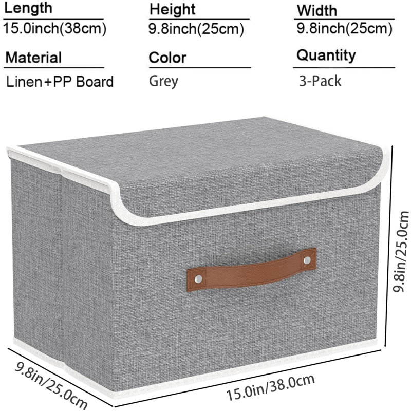 Brayden Studio Bin, Grey