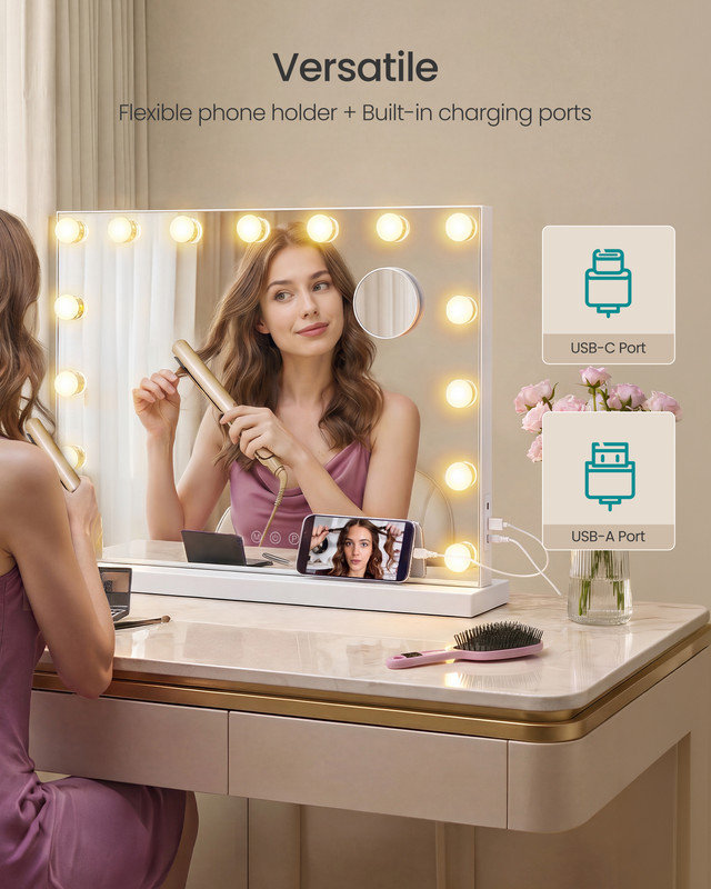 Steel Rectangle Mirror Set