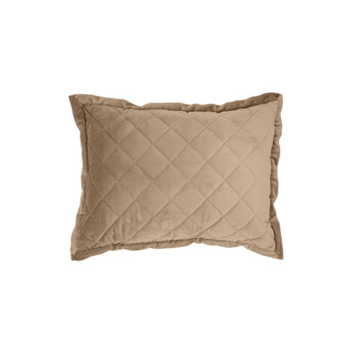 Coussin décoratif classique en velours matelassé de couleur unie 12 pi x 16 po