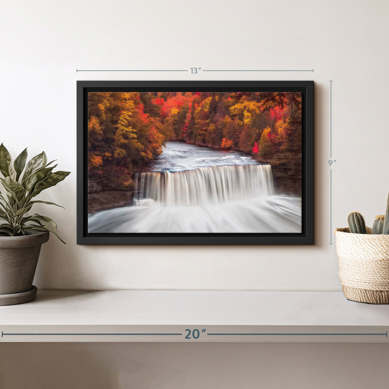 «Tahquamenon Falls in Autumn Wall Art», H 9 po x l 13 po