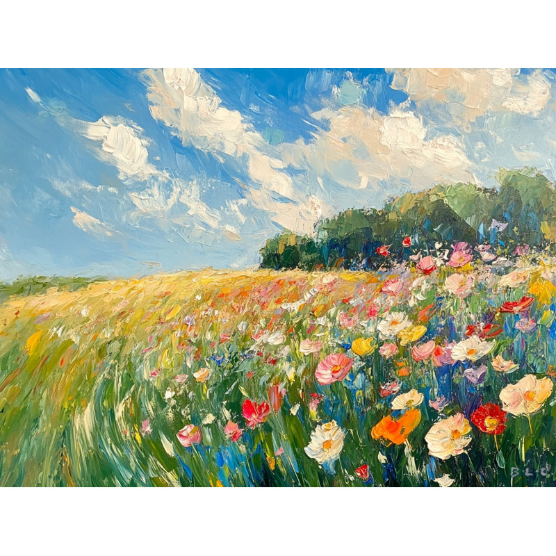 Tranquil Harmony in Bloom Canvas Wall Art, 16" H x 24" W