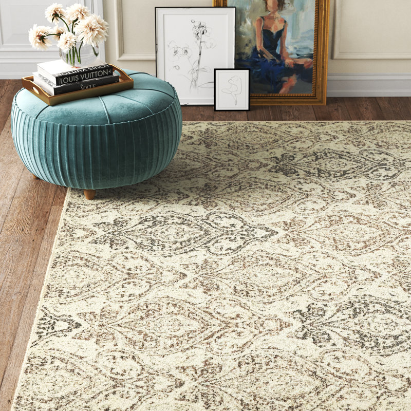 Tapis beige / brun Tobitha Southwestern, Rectangle 5 pi 1 po x 8 pi