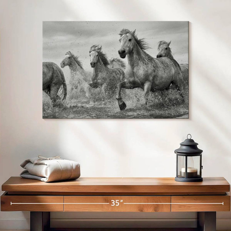 Brampt Sprint Camargue Horses, H 16 po x l 24 po