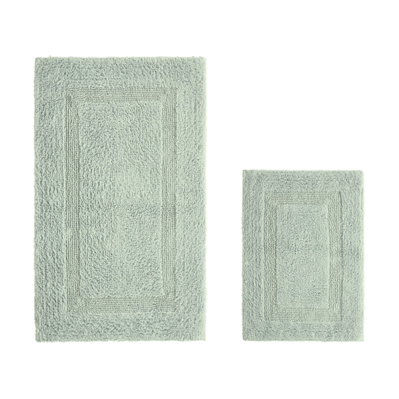 Ensemble de tapis pour salle de bain 2 pièces 100% coton 2370 g / m² Lux, Ensemble de 2 pièces (17 po x 24 po | 24 po x 40