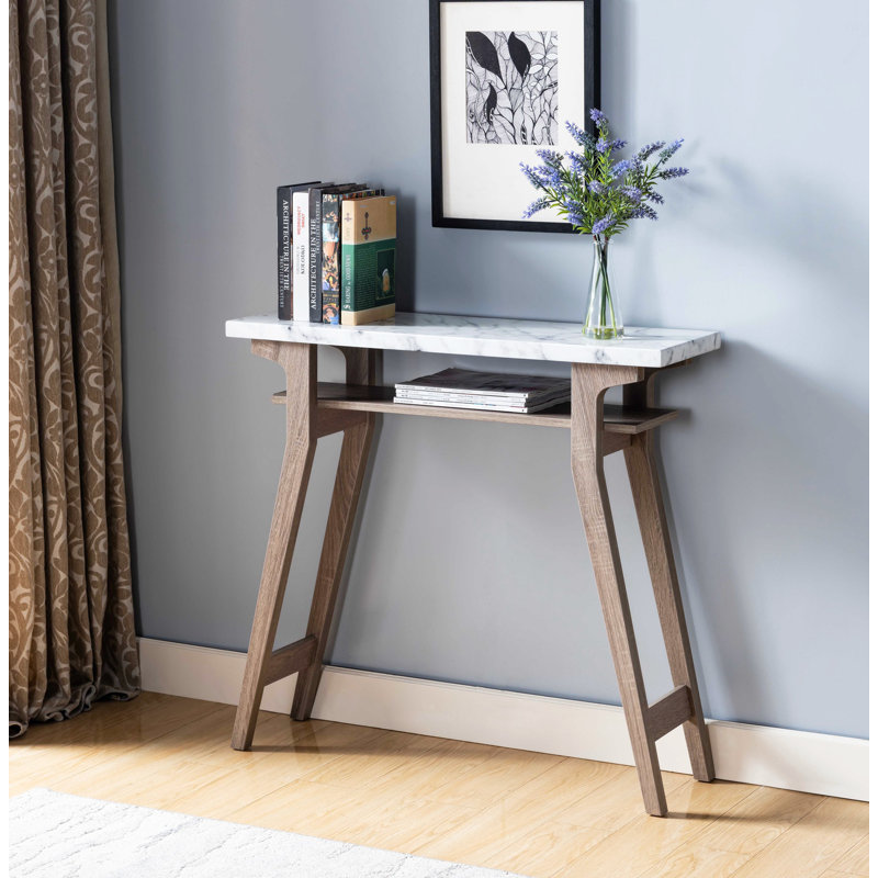 Console Amanee, White, Taupe, H 34 po x l 36 po x P 11,5 po