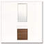 Meuble-lavabo flottant avec base simple pré-assemblée