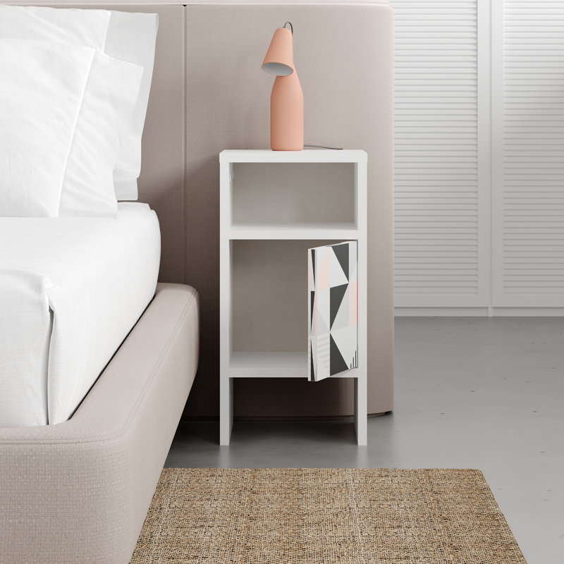 Weimar 30cm W Particle Board / Chipboard Bedside Table