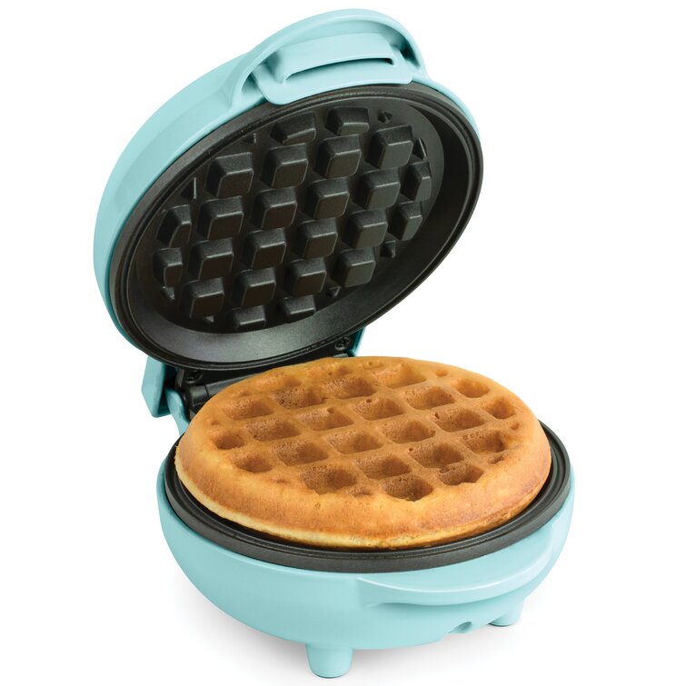 Nostalgia MyMini Personal Electric Waffle Maker, 5-Inch Cooking Surface,  Waffle Iron for Hash Browns, French Toast, Grilled Cheese, Quesadilla
