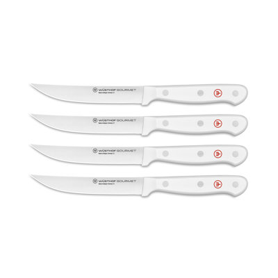 WÜSTHOF Gourmet White 4-Piece Steak Knife Set