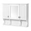 Armoire à pharmacie murale, armoire de salle de bain moderne, armoire à miroir avec tablettes ouvertes, armoire de vestibule-1053672794