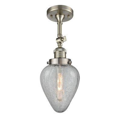 Plafonnier semi-encastré géométrique unique à 1 lumière de 6,5 po Shauna