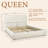Soft Cream Style Boucle Cloud Bed-5161066-7572741