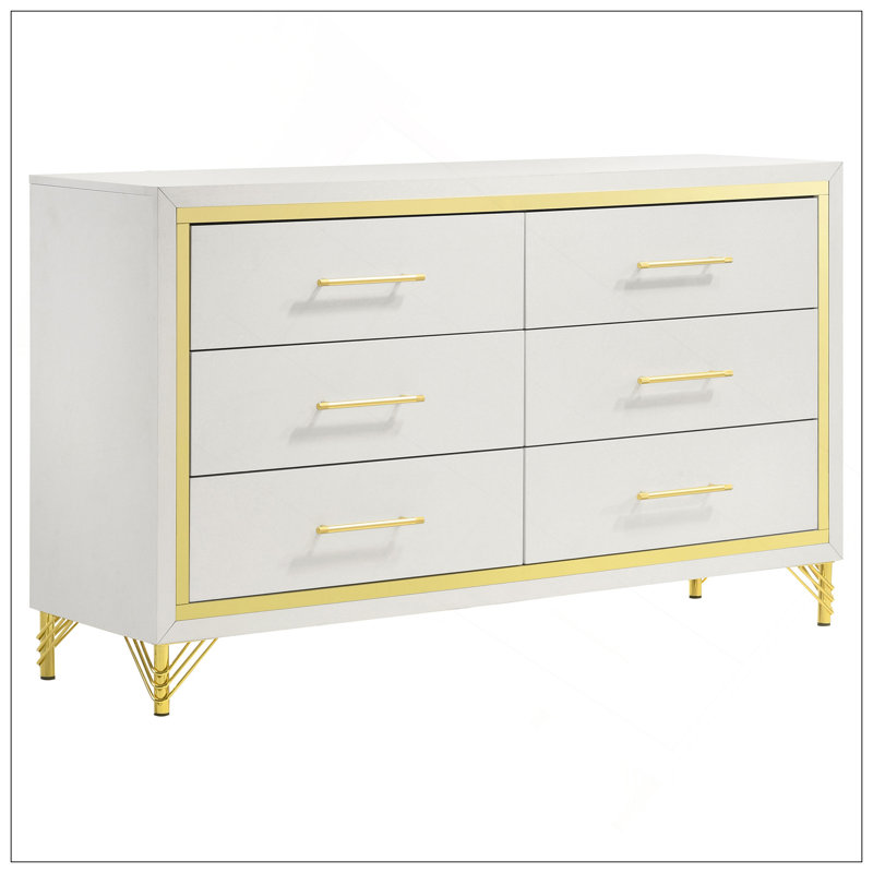 Commode de chambre à 6 tiroirs Chesney