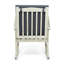 Profitez du siège et des accoudoirs avec coussins de chaise berçante en bois gris