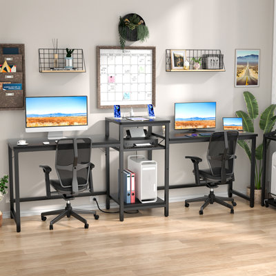 2 Person Desk With Power Outlet