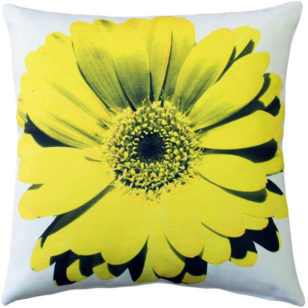 'Daisy Flower Indoor/Outdoor Throw Pillow Pillow Decor 