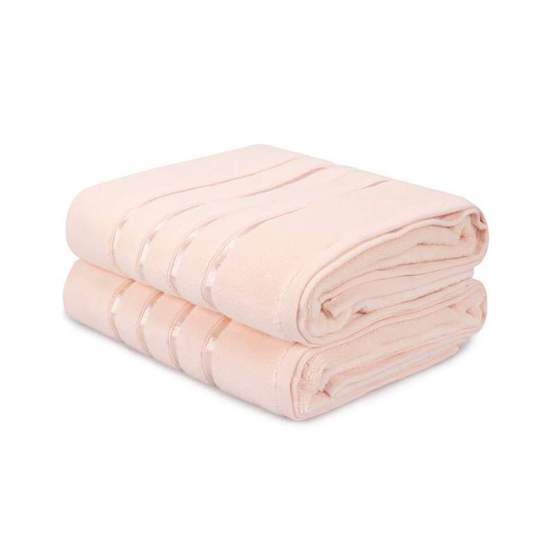 Ensemble de 2 serviettes de bain 100% coton