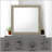 Mari Light Gray Finish Mirror