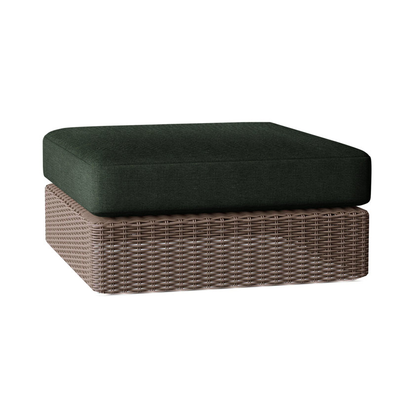 Westport Outdoor Teak Ottoman, Millstone, Westport Sea Salt