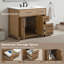 Ensemble de meuble-lavabo simple 36 po avec plateau en marbre Shamar-1611638167