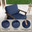 Montelongo Solid Teak Wood Outdoor Lounge Chairs With Cushions-995016651-995016247