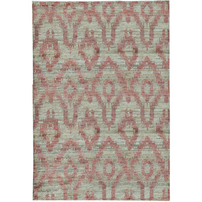 Hand-Knotted High-Quality Red Area Rug
