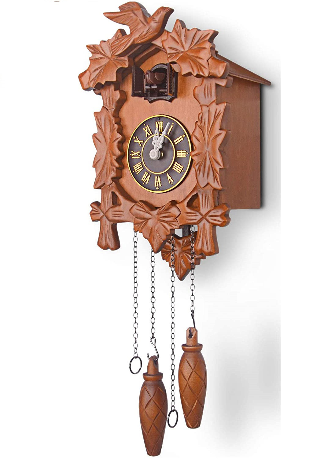 Millwood Pines Handcrafted Wood Wall Clock & Reviews | Wayfair