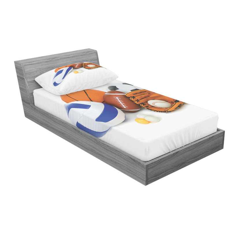 Microfiber Sheet Set, Twin Sheet Set with Fitted Sheet