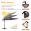 Parasol en porte-à-faux de 110 po-848315515