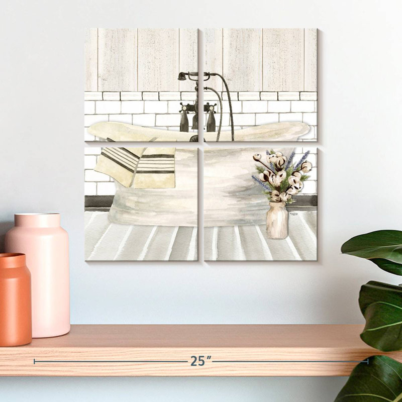 Kerrick Farmhouse Bath I Tub, H 18 po x l 18 po